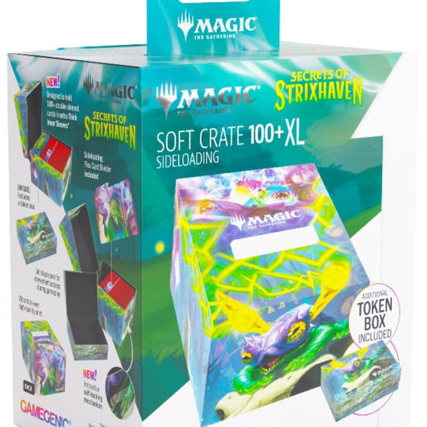 Gamegenic Magic The Gathering Secrets of Strixhaven Soft Crate 100+ XL Sideloading - Bogwater Lumaret/Dina, Essence Brewer