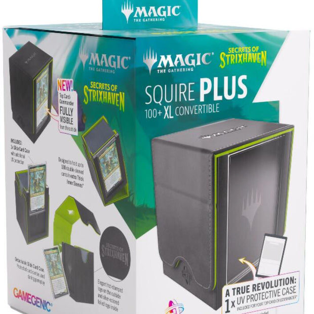 Gamegenic Magic The Gathering Secrets of Strixhaven Squire PLUS 100+ XL - Black/Green