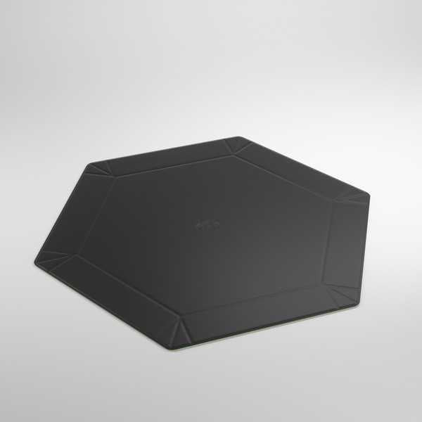 Gamegenic Magnetic Dice Tray Hexagonal Black/Green
