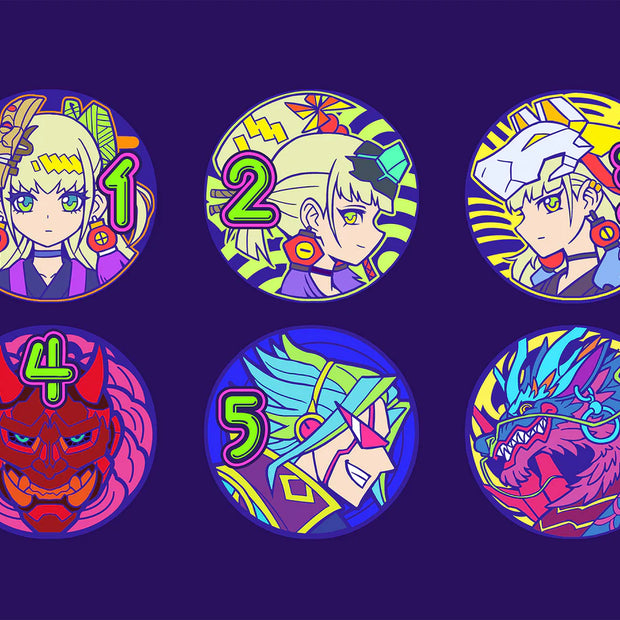 Mana Moon - Neon Maikos Metal Plated Dice
