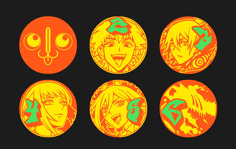 Mana Moon - Power x Control Metal Plated Dice ORANGE (Single Die)