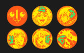 Mana Moon - Power x Control Metal Plated Dice ORANGE (Single Die)