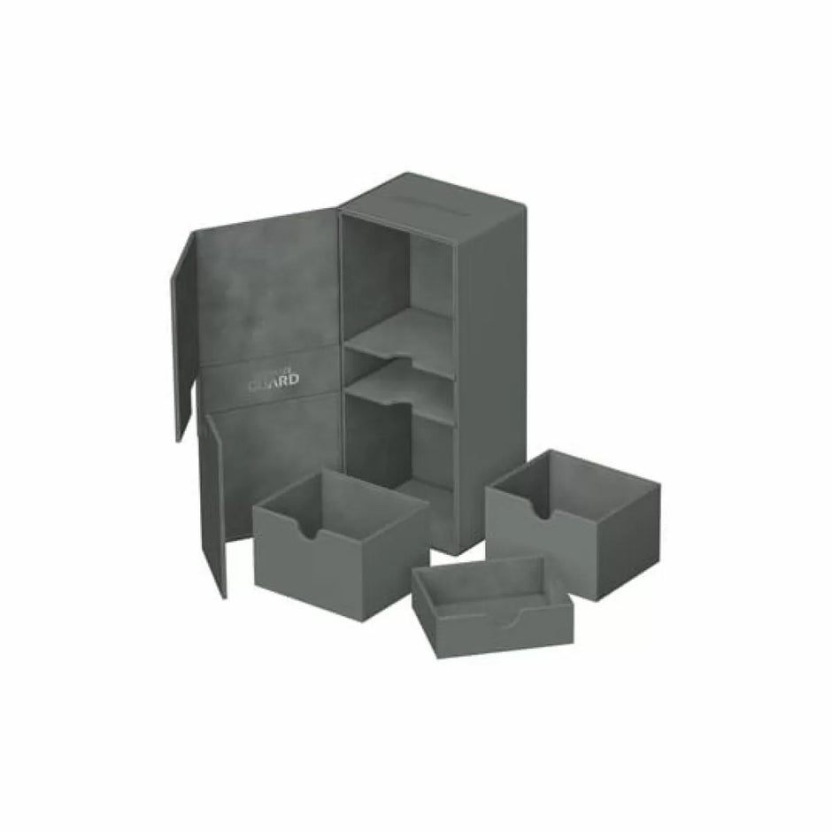 Ultimate Guard: Deck Box – XenoSkin Twin Flip´n´Tray 266+ – Grey