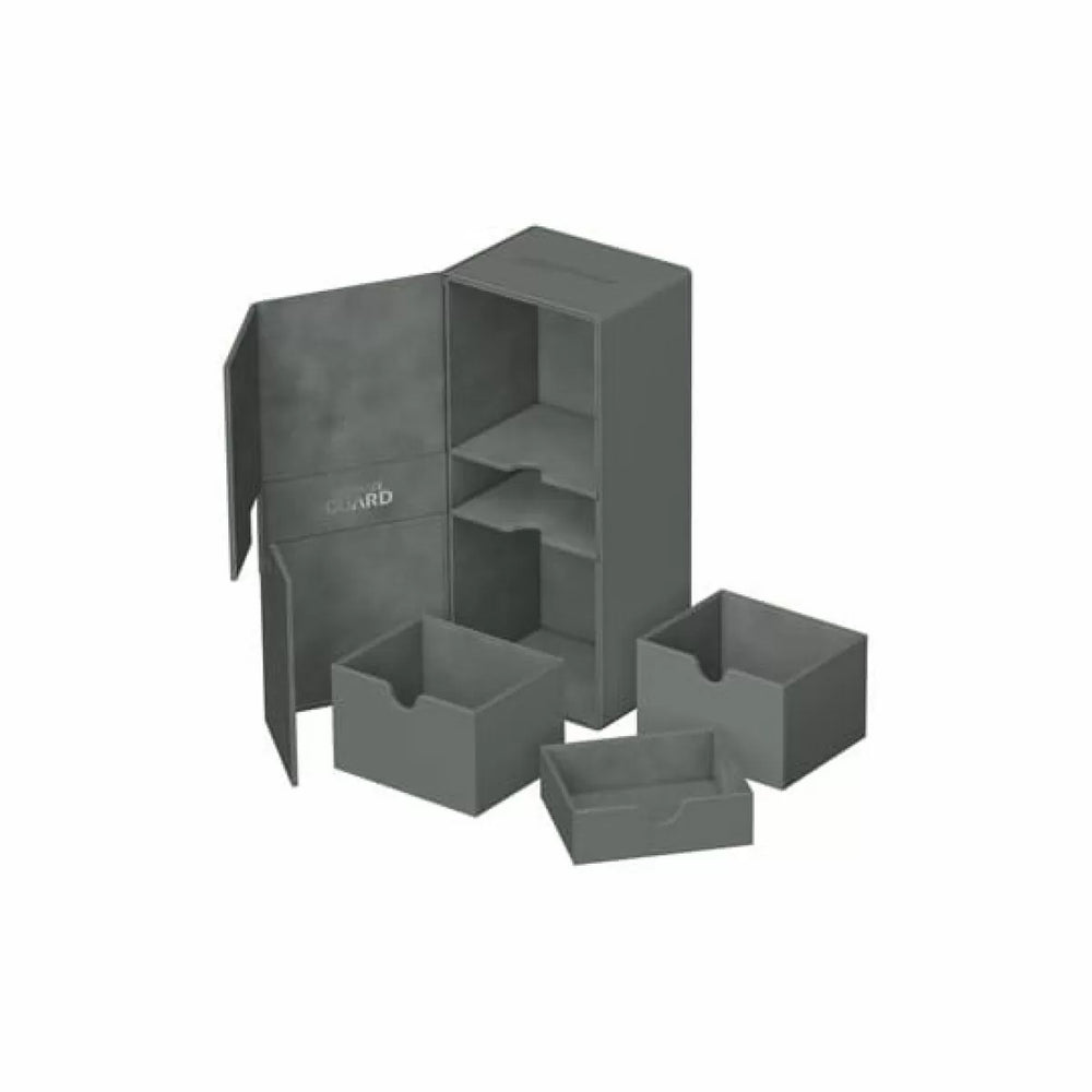 Ultimate Guard: Deck Box – XenoSkin Twin Flip´n´Tray 266+ – Grey