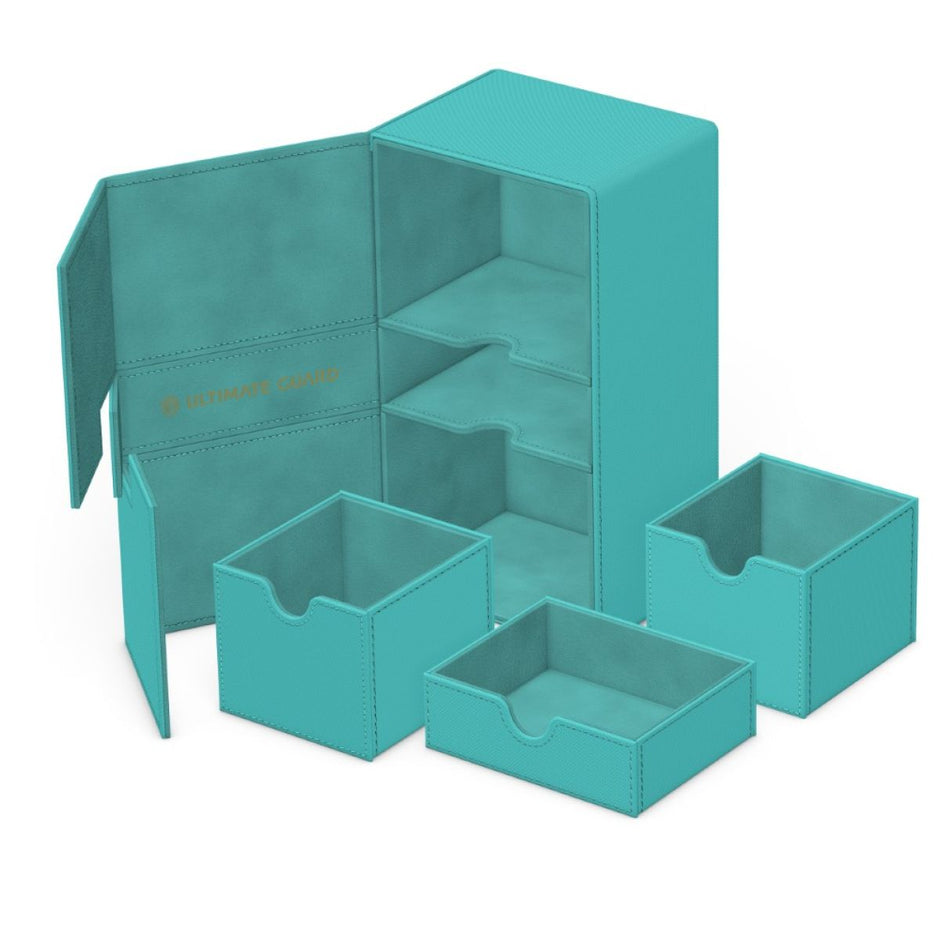 Ultimate Guard: Deck Box – XenoSkin Twin Flip'n'Tray Deck Case 200+ – 2025 Summer Edition: Lagoon