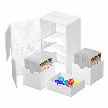 Ultimate Guard: Deck Box – XenoSkin Monocolor Twin Flip´n´Tray 200+ – White