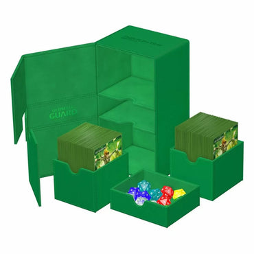 Ultimate Guard: Deck Box – XenoSkin Monocolor Twin Flip´n´Tray 200+ – Green