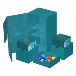 Ultimate Guard: Deck Box – XenoSkin Monocolor Twin Flip´n´Tray 200+ – Petrol