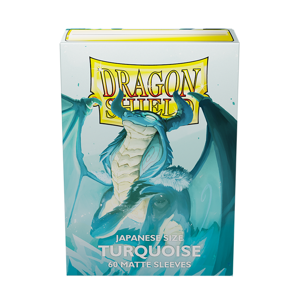 Dragon Shield: Japanese Size 60ct Sleeves - Turquoise (Matte)