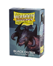 Dragon Shield: 100ct Outer Sleeves - Matte Black (Standard)