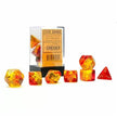CHX 26468 Gemini Translucent Red-Yellow/gold Luminary 7-Die Set