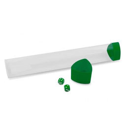BCW Clear Playmat Tube with Green Caps/Dice