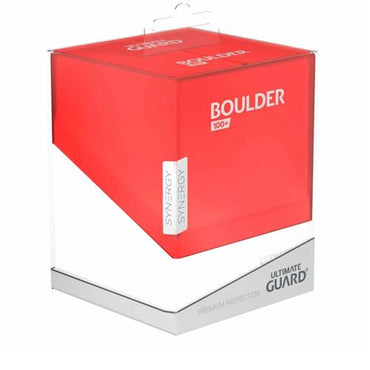 Ultimate Guard Synergy Boulder 100+ Red/White Deck Box