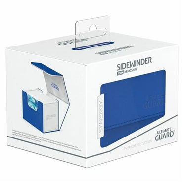 Ultimate Guard Synergy Sidewinder 100+ Blue/White Deck Box