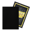 Dragon Shield: Standard 100ct Sleeves - Black (Non-Glare Matte)