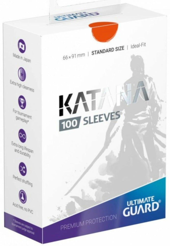 Ultimate Guard Katana Standard Size Sleeves Orange