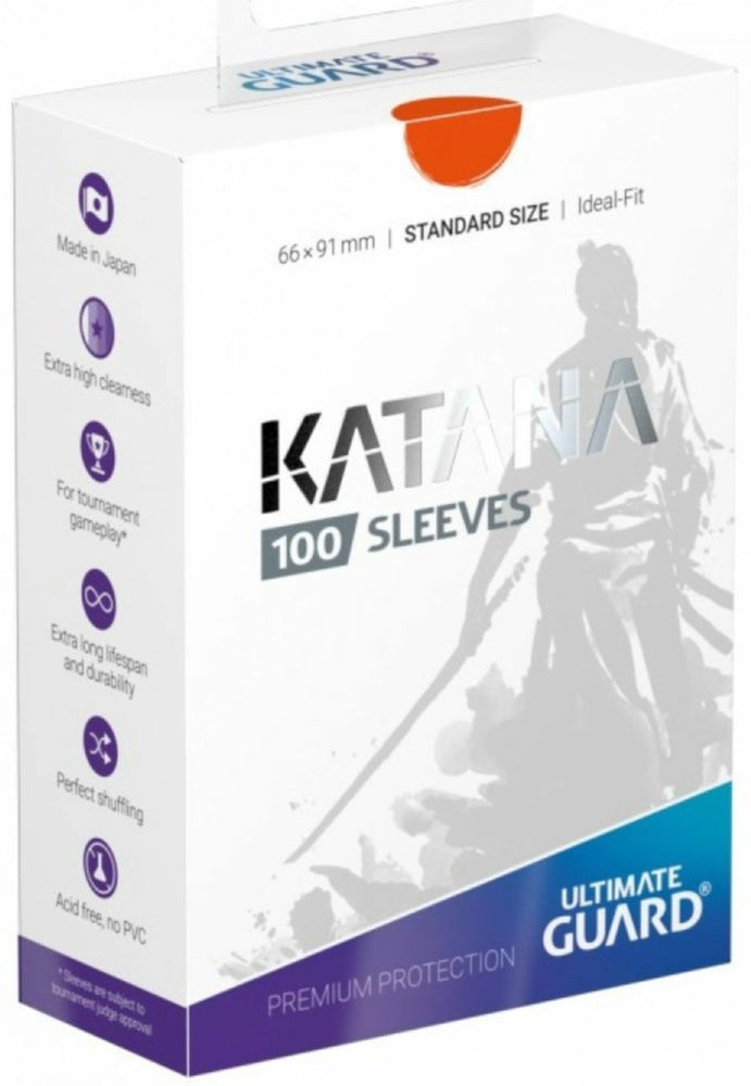 Ultimate Guard Katana Standard Size Sleeves Orange
