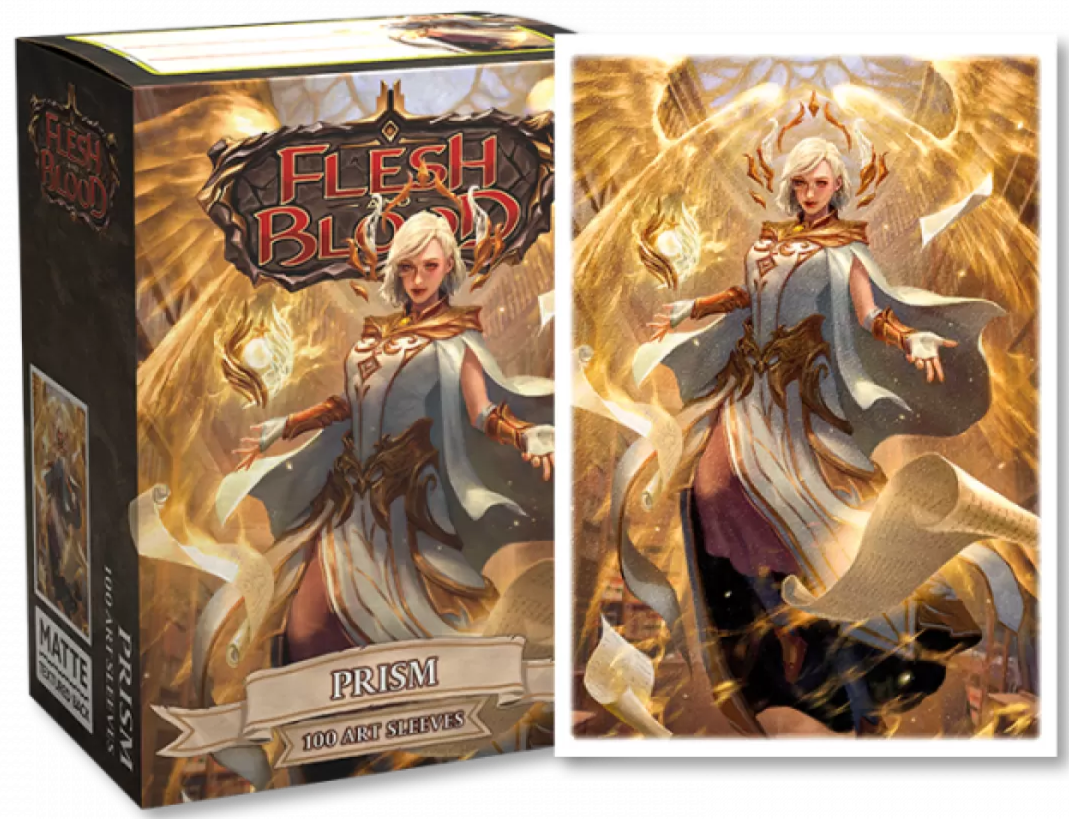 Sleeves - Dragon Shield - Box 100 - Matte Art - Flesh and Blood Prism