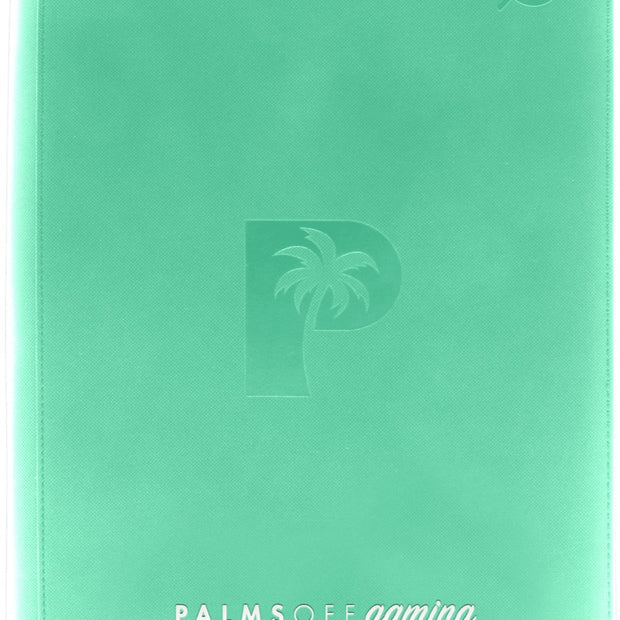 Palms Off Gaming Collector's Series 9 Pocket Zip Trading Card Binder – TURQUOISE