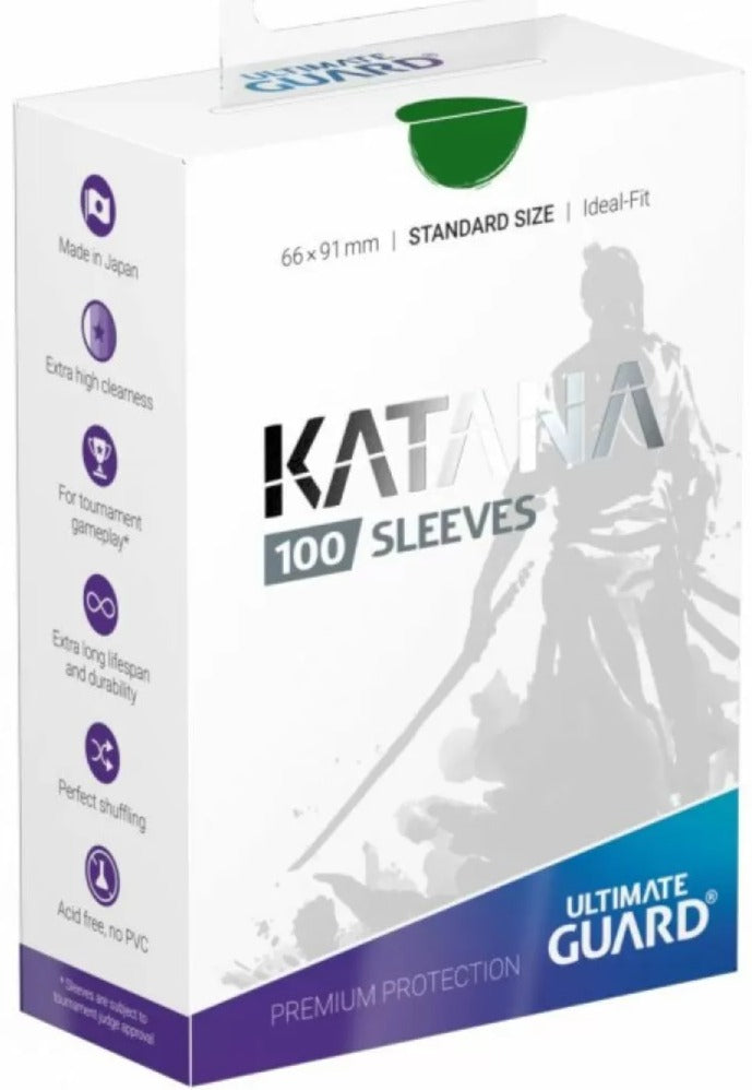 Ultimate Guard Katana Standard Size Sleeves Green