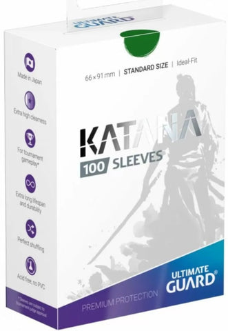 Ultimate Guard Katana Standard Size Sleeves Green