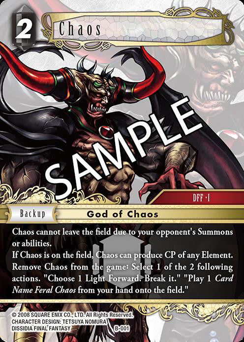 Final Fantasy TCG Multiplayer Challenge Boss Deck Chaos