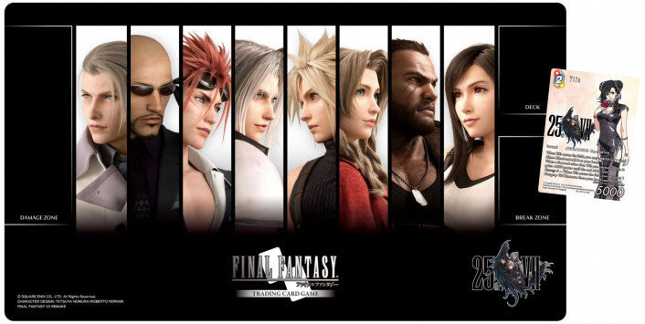 Limited Edition 25th Anniversary Playmat and Foil Tifa Promo Card