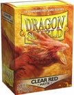 Sleeves - Dragon Shield - Box 100 - Clear Red MATTE