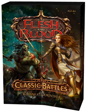 Flesh and Blood Classic Battles Rhinar vs Dorinthea