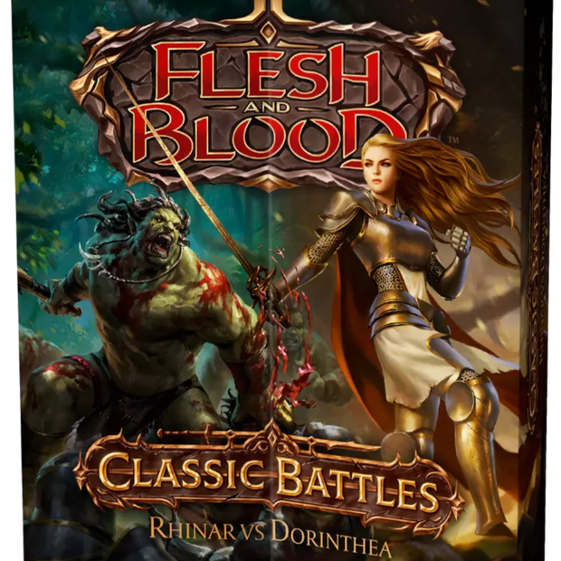 Flesh and Blood Classic Battles Rhinar vs Dorinthea