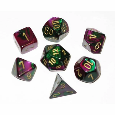 CHX 26436 Gemini Blue-Green/Gold 7-Die Set
