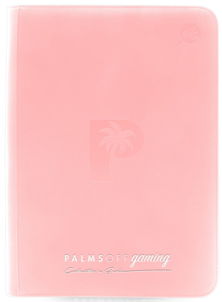 Palms Off Gaming Collector's Series 9 Pocket Zip Trading Card Binder – PINK