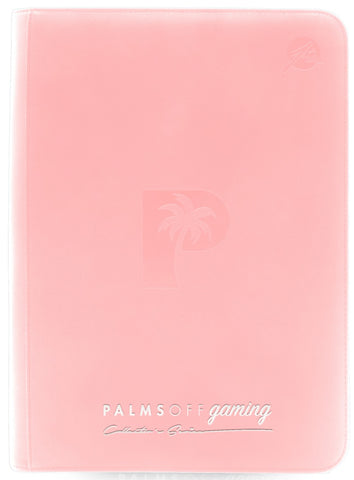 Palms Off Gaming Collector's Series 9 Pocket Zip Trading Card Binder – PINK