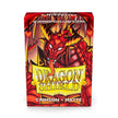 Dragon Shield: Japanese Size 60ct Sleeves - Crimson (Matte)