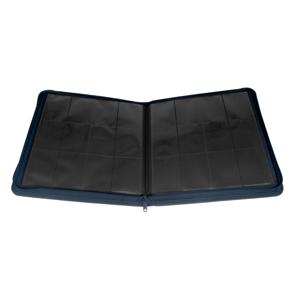 Collector's Series 12 Pocket Zip Trading Card Binder - NAVY