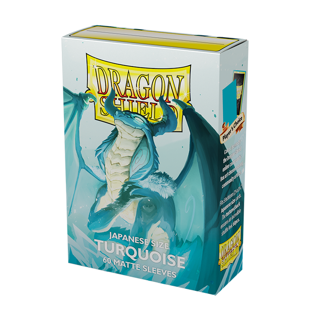 Dragon Shield: Japanese Size 60ct Sleeves - Turquoise (Matte)