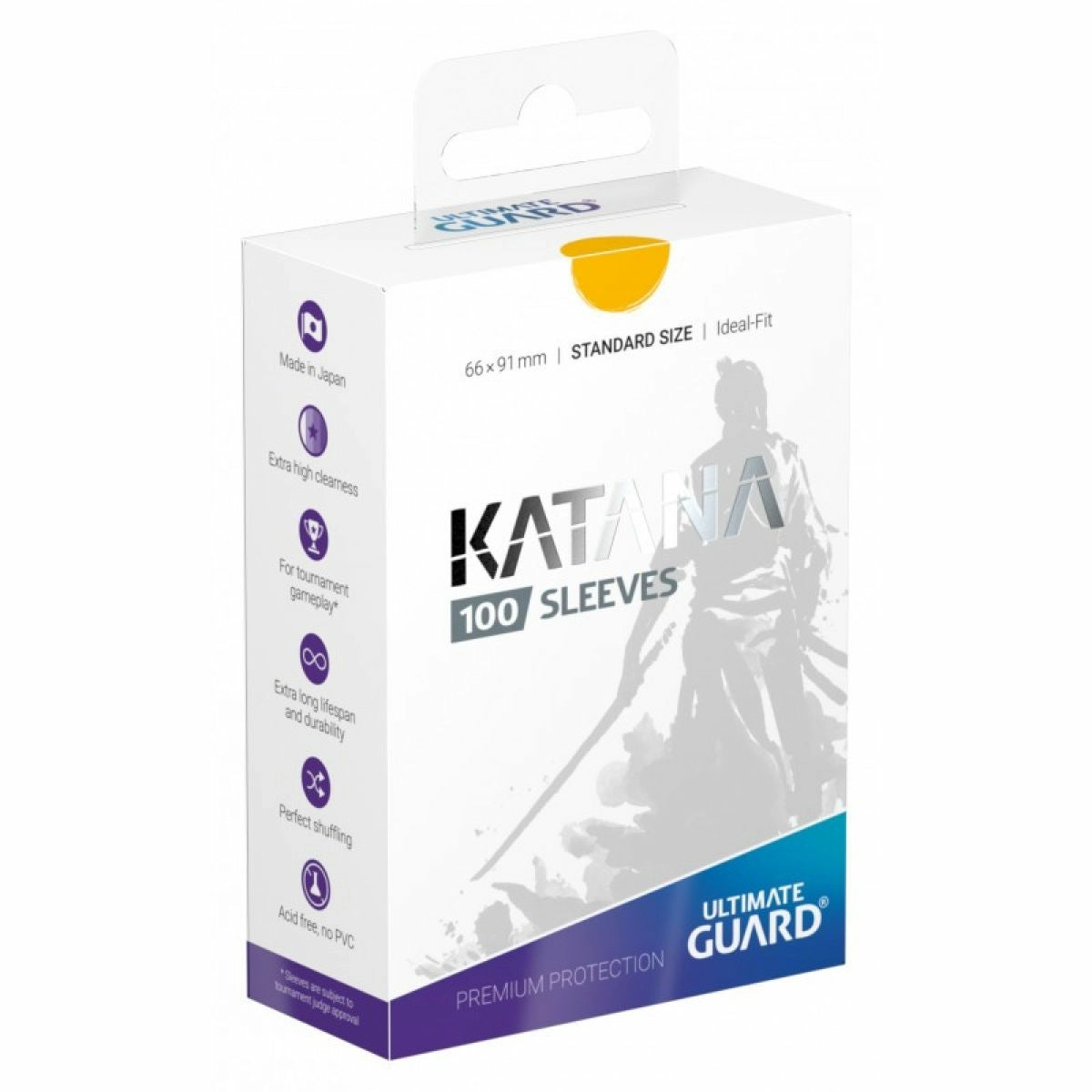 Ultimate Guard Katana Standard Size Sleeves Yellow